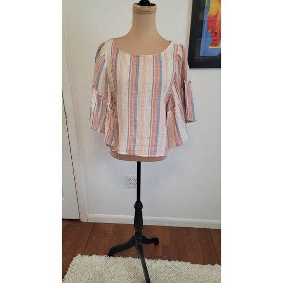 American Eagle Boho Style Bell Sleeve Top - Picture 1 of 7